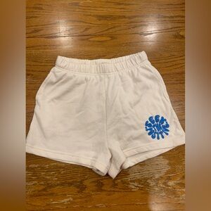 Vintage Havana, size small, cream sweatshorts.